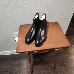 Black Leather Chelsea Boot